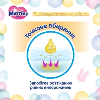 Підгузки на липучках Merries NB (0-5 кг), 24 шт. - Pampik - 8