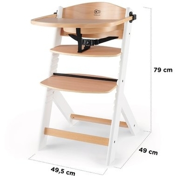 Стільчик для годування Kinderkraft Enock Gray Wood (KKKENOCGRY0000) - Pampik - 4