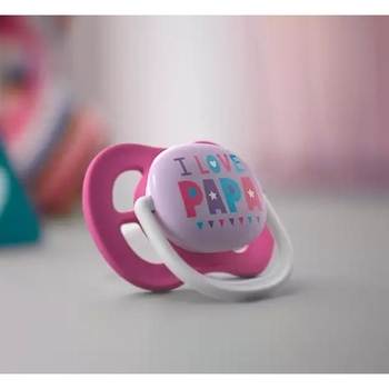 Пустушка Philips Avent Ultra Air I love для дівчинки, 6-18 місяців, 2 шт. (SCF080/04) - Pampik - 5