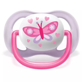 Пустушка Philips Avent Ultra Air I love для дівчинки, 0-6 місяців, 2 шт. (SCF080/02) - Pampik - 3