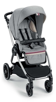 Универсальная коляска 2 в 1 Cam Techno Milano, рама серая, серый с полоской (805T/V99/978/553K) - Pampik - 6