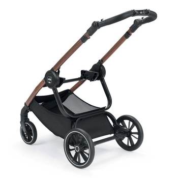 Універсальна коляска 2 в 1 Cam Techno Milano, рама під дерево, світло-сірий (805T/V96/978/555K) - Pampik - 2