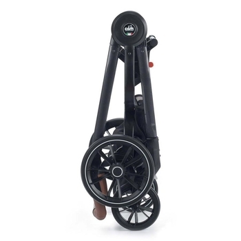 Універсальна коляска 2 в 1 Cam Techno Milano, рама чорна, синій зі смужкою (805T/V90/978/552K) - Pampik - 4