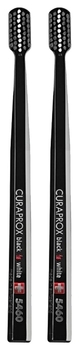 Набір зубних щіток Curaprox, ультра м'яка, d 0,10 мм, чорні, 2 шт. - Pampik