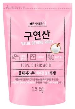 Универсальное средство для мытья Mukungwha Лаборатория чистоты, лимонная кислота, 1,5 кг - Pampik