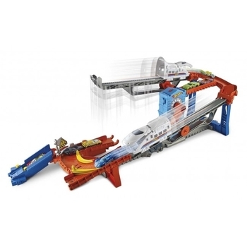 Ігровий набір Hot Wheels Гонки на залізниці (GRW38) - Pampik - 4