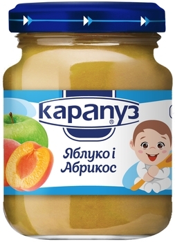 Пюре Карапуз Яблуко і абрикос, 125 г - Pampik