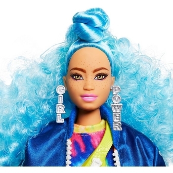 Кукла Barbie "Экстра" с голубыми кудрявыми волосами (GRN30) - Pampik - 4