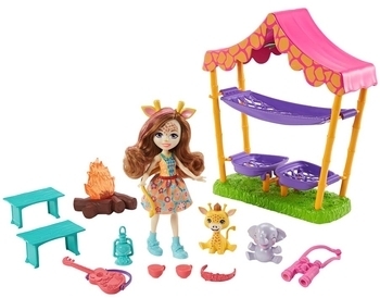 Ігровий набір Enchantimals Кемпінг в савані (GTM33) - Pampik