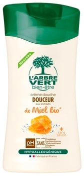 Крем-гель для душа L`Arbre Vert нежный с натуральным медовым экстрактом, 250 мл - Pampik