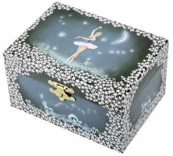 Музыкальная светящаяся шкатулка Trousselie Балерина, зеленый (S50070) - Pampik