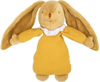 Мягкая музыкальная игрушка Trousselier Curry Linen Пушистый кролик, 25 см (VM79162) - Pampik