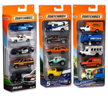 Подарунковий набір автомобілів Matchbox, 5 шт., в асортименті (C1817) - Pampik