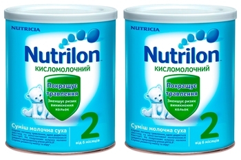 Сухая молочная смесь Nutrilon Кисломолочный 2, 400 г, 1+1 в подарок! - Pampik