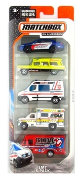 Подарунковий набір автомобілів Matchbox, 5 шт., в асортименті (C1817) - Pampik - 3