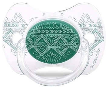 Пустышка симметричная Suavinex Couture, 18+ мес., зеленый (304235) - Pampik