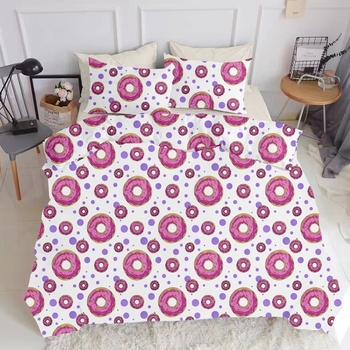 Набор простыней на резинке Cosas, ранфорс-премиум, 200х140 см, розовый с бежевым, 2 шт. - Pampik - 5