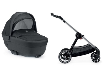 Уценка. Универсальная коляска 2 в 1 Cam Techno Soul, рама серебро, черный (805T/V94/970/500K) - Pampik - 2