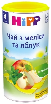 Дитячий чай з меліси і яблук HiPP в гранулах, 200 г - Pampik