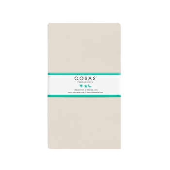 Набір простирадл на резинці Cosas, ранфорс-преміум, 200х140 см, чорний з бежевим, 2 шт. - Pampik - 4