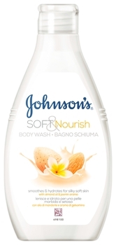 Гель для душу Johnson's Пом'якшуючий та поживний, з олією Мигдалю та ароматом Жасмину, 750 мл - Pampik