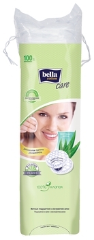 Ватні диски Вella Cotton Care з екстрактом алое, 100 шт. - Pampik