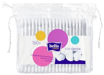 Палички гігієнічні Bella Coton, 160 шт. - Pampik