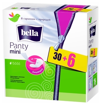 Ежедневные прокладки Bella Panty Mini, 30+6 шт. - Pampik