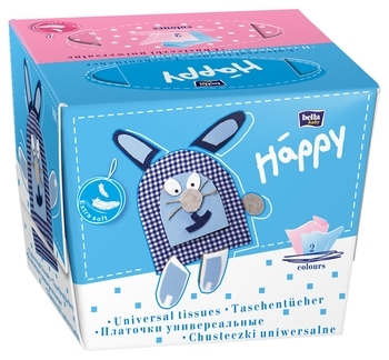 Двоколірні носові хусточки Bella Happy, 80 шт. - Pampik - 3