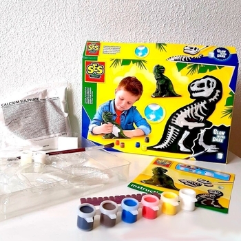 Набор SES Creative для создания гипсовой фигурки Ти-Рекс со скелетом (14206S) - Pampik - 5