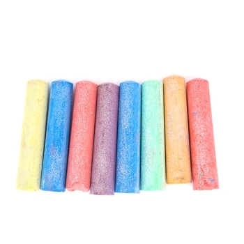 Набір ароматних кольорової крейди для малювання Scentos Яскраві блискітки, 8 кольорів (40165) - Pampik - 2