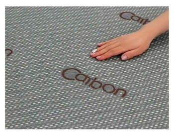 Наматрацник-поверхня Руно Carbon Аква-Стоп, на резинці, водонепроникний, 190х120 см, сірий (823Carbon) - Pampik - 4