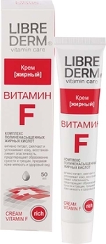 Крем жирний Librederm Вітамін F, для сухої шкіри, 50 мл - Pampik