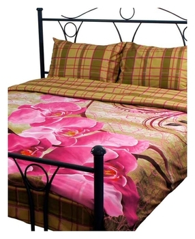 Комплект постільної білизни Руно Fuchsia, сатин, 240х220 см, бузковий (845.137К_20-1315Fuchsia) - Pampik