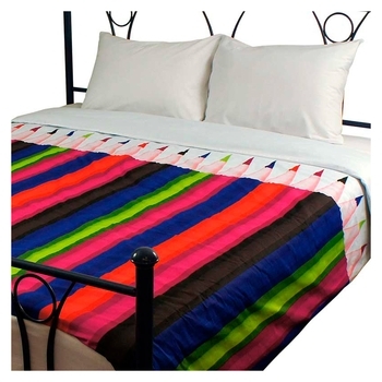 Комплект постільної білизни Руно Pencils, сатин, 240х220 см, різнобарв'я (845.137К_Pencils) - Pampik
