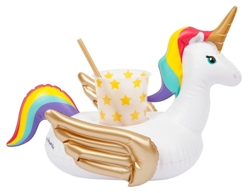 Надувний плавальний підсклянник Sunny Life Єдиноріг для напоїв (S9LDKSUN) - Pampik