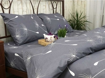 Простыня Руно, бязь, 215х175 см, серый (73.114Б_Fly grey) - Pampik - 3