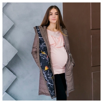 Зимове пальто 3 в 1 Love & Carry Капучино, р.44, коричневий (LCM2203) - Pampik - 2