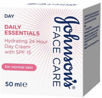 Денний зволожувальний крем Johnson`s® Daily Essentials для нормальної шкіри з SPF 15, 50 мл - Pampik