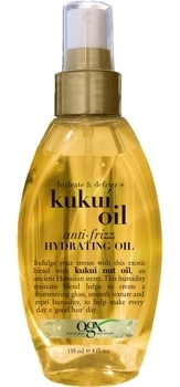 Масло-спрей для волосся OGX, зволожувальний з олією гавайського горіха, 118 мл - Pampik