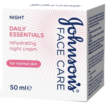 Нічний зволожувальний крем Johnson`s® Daily Essentials для нормальної шкіри, 50 мл - Pampik