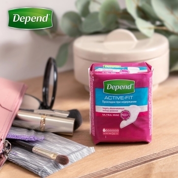 Урологічні прокладки Depend Ultra Mini Liner, 12 шт. - Pampik - 9