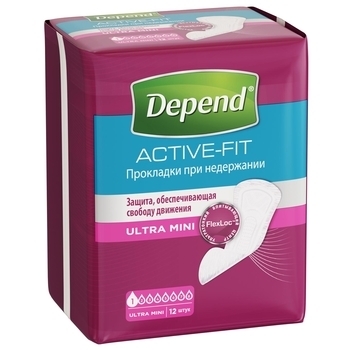 Урологічні прокладки Depend Ultra Mini Liner, 12 шт. - Pampik - 3