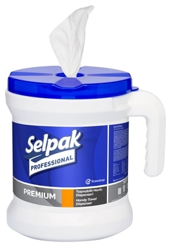 Тримач переносний для паперових рушників Selpak Professional, з центральною витяжкою - Pampik