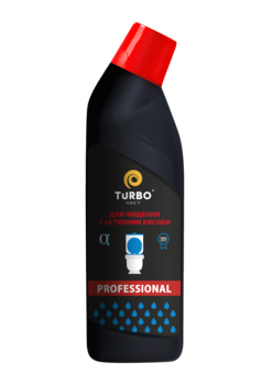 Засіб для чищення унітазів TURBOчист Professional з активним киснем, 1 л - Pampik