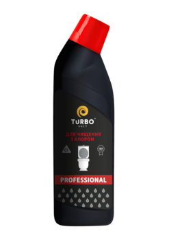Активний гель для чистки унітазів TURBOчист Professional з хлором, 1 л - Pampik