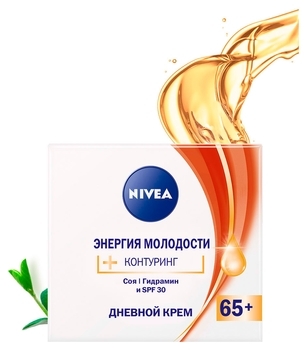 Денний крем для обличчя Nivea Енергія молодості і контуринг 65+, 50 мл - Pampik - 2