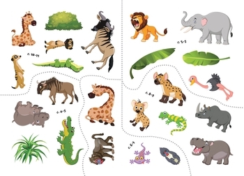 Перші розмальовки з кольоровим контуром і наліпками. Африка - Pampik - 4