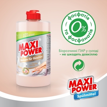 Засіб для миття посуду Maxi Power Мигдаль, 500 мл - Pampik - 6
