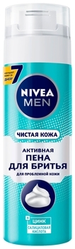 Піна для гоління Nivea Men Чиста шкіра, 200 мл - Pampik